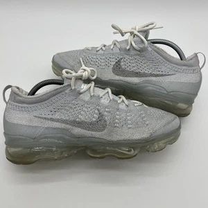 Nike Air VaporMax 2023 Flyknit Platino Bianco Argento Grigio Uomo 9 DV1678-002 - Foto 1 di 11
