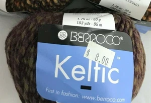 Berroco Keltic #5863 Galloway Ball Skein Marled Long Subtle Repeat Wool Yarn - Picture 1 of 6