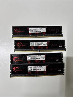 G. SKILL Aegisra  DDR4-3000 64GB Arbeitsspeicher Ram 4x16GB(F4-3000C16s-16GiSB) - Bild 1 von 2