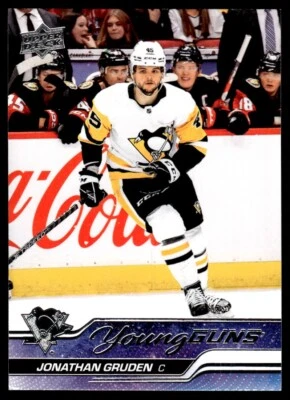 2023-24 Upper Deck Young Guns Jonathan Gruden E RC Pittsburgh Penguins #205 - Image 1 of 2