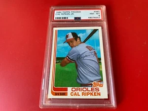 Cal Ripken Jr. Orioles 1982 topps novato intercambiado PSA 8 - Imagen 1 de 3