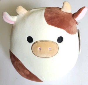 Squishmallow Ronnie Cow 8" AUTHENTIC Kellytoy NWT - Picture 1 of 2