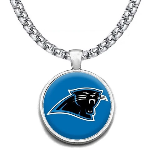 Carolina Panthers Mens Womens Stainless 20" Chain Link Pendant Necklace D30 Cover