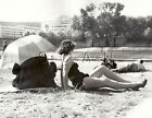Original Vintage Large Risque Pinup Photo- Swimsuit- Heels- Legs- Paris- 1956