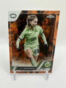 2022-23 Topps Chrome Women UEFA Tabea Wassmuth Inferno 52/75 Wolfsburg - Picture 1 of 10
