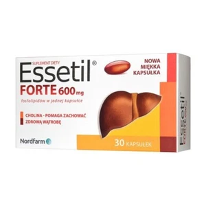 ESSETIL FORTE 600mg 30 Caps +Liver Choline Phospholipid +Liver Health. - Picture 1 of 1