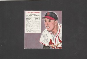 1952 Red Man #4 Cliff Chambers  Vg+  (No tab)   (B)