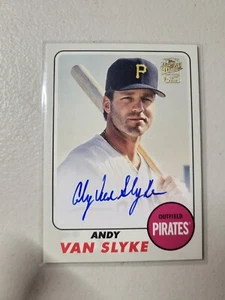 2024 Topps Archives Andy Van Slyke 1968 Fan Favorites Auto #68FF-AV Pirates NM - Picture 1 of 2