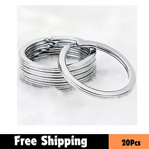 20Pcs 1.18 Inches (30 Mm), Heavy Duty Key Ring, Key Rings Bulk, Split Key Ring, - Picture 1 of 13