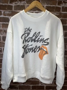 SUDADERA AMERICAN EAGLE AE OVERSIZE GRÁFICA ROLLING STONES DESGASTADA PEQUEÑA - Imagen 1 de 7