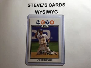 2008 TOPPS JOSE REYES #60 SS NEW YORK METS BASEBALL CARD - Picture 1 of 3