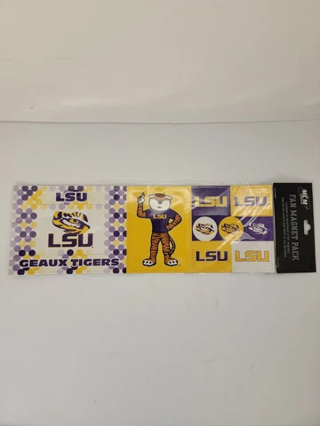 LSU TIGERS FAN MAGNET PACKS (10 Magnets) New Cover