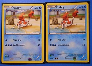 4x Krabby 13/119 Pokemon card XY Phantom Forces common NM - Picture 1 of 2