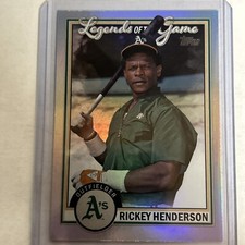 2023 Topps Series 2 RICKEY HENDERSON Oakland Athletics Legends Of The Game Card
