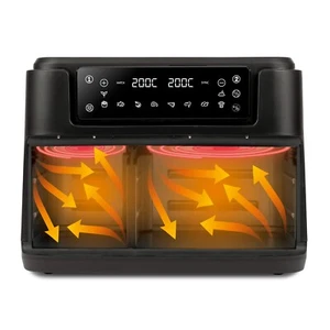 Friggitrice ad Aria Calda Doppia GIRMI 9 Litri con 2 Zone Cestelli 10 Programmi - Foto 1 di 10