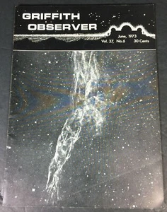 Griffith Observer, Griffith Observatory, June 1973, Vol 37 No. 6 - Picture 1 of 4