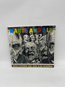 Warts and All by Drew Friedman (Paperback, 1990) Satire Comics Kurt Vonnegut - Imagen 1 de 7