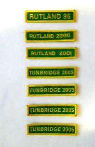 Girls Scouts Vermont Rutland and Tunbridge 9 set. 3-inch. BB1 - Picture 1 of 4
