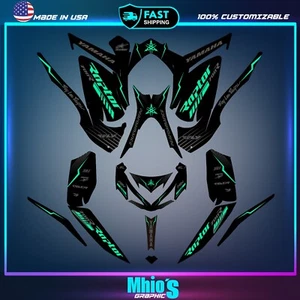Yamaha Raptor 700 700R graphics kit 2013 2014 2017 to 2023 decals stickers atv - Foto 1 di 3