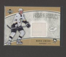 2005-06 Upper Deck Ice Frozen Fabrics Jersey #FFML Mario Lemieux