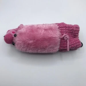 Keep Your Socks on! Anti-Skid Pink Faux Fur Size 4 - 10 NWT - Picture 1 of 6