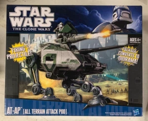 Star Wars The Clone Wars AT-AP All Terrain Attack Pod Figure Vehicle 2010 Hasbro - Picture 1 of 6