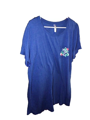 Camisa de dormir Cacique Sleep Lane Bryant feminina azul tropical como sua quente tamanho 18/20 R1 - Imagem 1 de 4