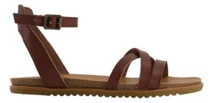 Sandali Blowfish Malibu Maylie donna marroni casual smart cinturino piatto - Foto 1 di 3
