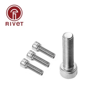 Tornillo de perno de cabeza hexagonal tapa de zócalo Allen M8 304 A2-70 DIN912 20/50/100 PIEZAS - Imagen 1 de 11
