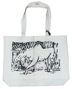 Filson Seattle Flagship Moose Canvas Tote 20234031 MADE IN USA Natural Wolf CC - Picture 1 of 2