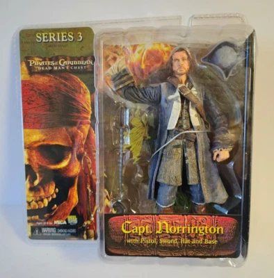 Figura de acción NECA Piratas del Caribe Capitán Norrington 7" Alto Serie 3 Foto 1 de 4