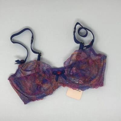 Sujetador Agent Provocateur Phoenix Multi Púrpura 32D Nuevo con Etiquetas Foto 1 de 4