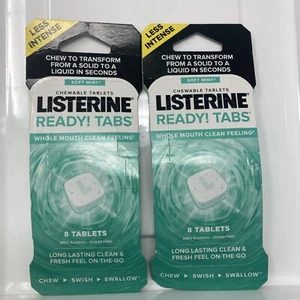 2 Packs Listerine Ready! Tabs SOFT MINT Chewable Sugar Free 8 Per Pack -16 Total - Picture 1 of 2