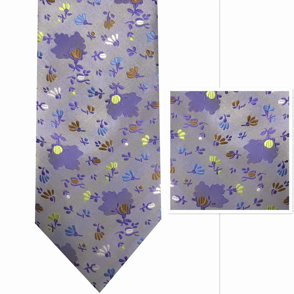 NUEVO Floral Paisley Cuello Corbata y Bolsillo Cuadrado Pañuelo Formal Fiesta Boda PROMOCIÓN Foto 1 de 1