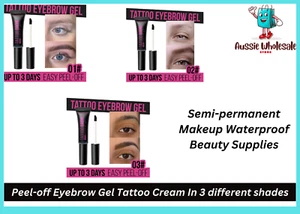 Tattoo Eyebrow Gel Tint Peel-off Dyeing Eyebrow Cream Waterproof Long Lasting AU - Picture 1 of 4