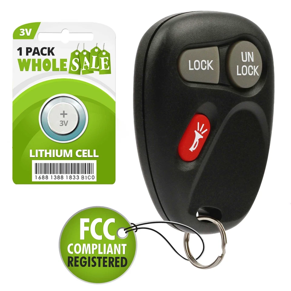 Replacement For 1999 2000 2001 Chevrolet Silverado Car Key Fob - Imagem 1 de 4