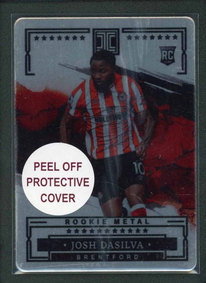2022-23 JOSH DASILVA 56/71 PANINI IMPECCABLE PREMIER LEAGUE ROOKIE RC #5 METAL - Image 1 of 2
