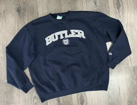 Butler University Sewn Embroidered Champion Sweatshirt Mens XL Cover