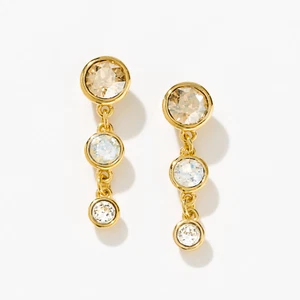 Pendientes Touchstone Crystals de Swarovski FIZZY chapado en oro 2805 - Imagen 1 de 10