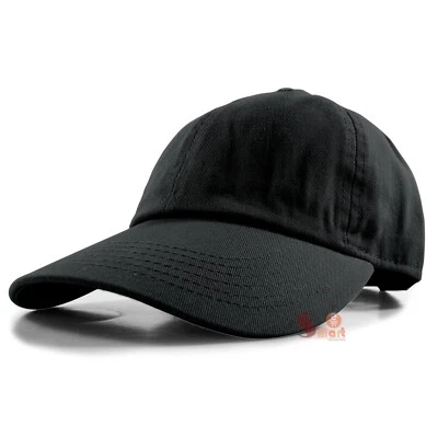 Gorra de béisbol estilo polo lisa de algodón lavado ajustable para hombre y mujer Foto 1 de 4