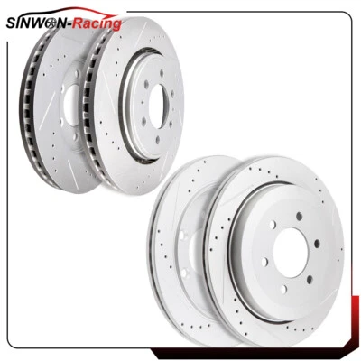Front & Rear Brake Rotors Discs For 2007-2014 Ford Expedition Lincoln Navigator - Image 1 of 4