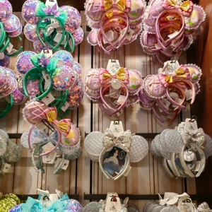 200 Styles Rare Disney Parks Loungefly Cinderella Rapunzel Mickey Ears Headband - Picture 1 of 209