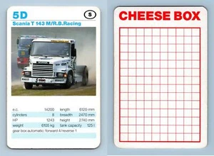 Scania T 143 M/R.B.Racing - Race Trucks 1991 Waddingtons Super Top Trumps Card - Picture 1 of 1