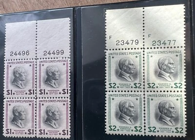 1938 US 832 And 833 Block Stamps # 24496,2449 & 23479,23477 MNH OG - Image 1 of 4