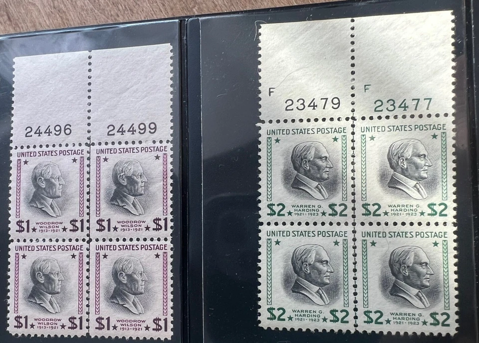 1938 US 832 And 833 Block Stamps # 24496,2449 & 23479,23477 MNH OG - Image 1 of 4