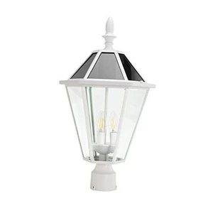 LED Post Solar Light Outdoor,Dusk to Dawn Vintage Street Lights, 300LM, - Picture 1 of 8