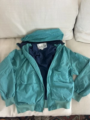 Chaqueta cortavientos vintage Pacific Trail verde azulado y azul marino talla M Foto 1 de 4