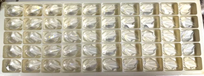 6735 Swarovski Vintage Crystal Leaf Chandelier Pendant clear 50 pc factory pk - Image 1 of 4