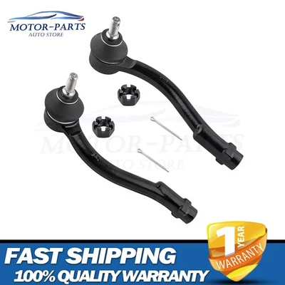 (2) New Front Outer Tie Rod Ends for 2006 2007 2008 2009 2010 2011 Kia Rio Rio5 - Image 1 of 4