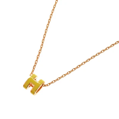 Hermes Mini Pop Ash H Amarillo Oro Rosa Hardware Collar Accesorio 1027 Usado Foto 1 de 4